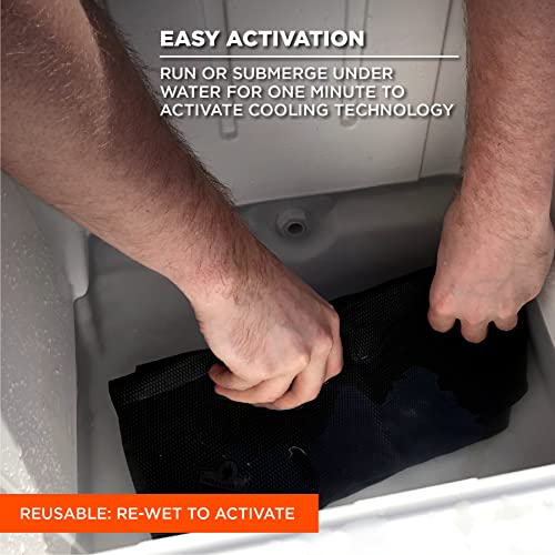 Ergodyne Chill Its 6602 Gray Cooling Towel - Long Lasting Relief