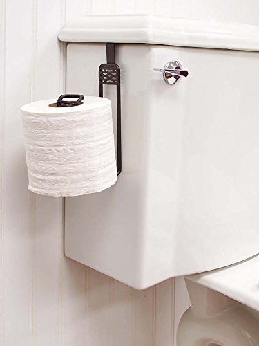 Bath Bliss Bronze Toilet Paper Dispenser - Holds 1 Extra Roll