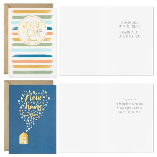 Hallmark Housewarming Cards Assorted 16-Pack with Envelopes - Welcome New Home