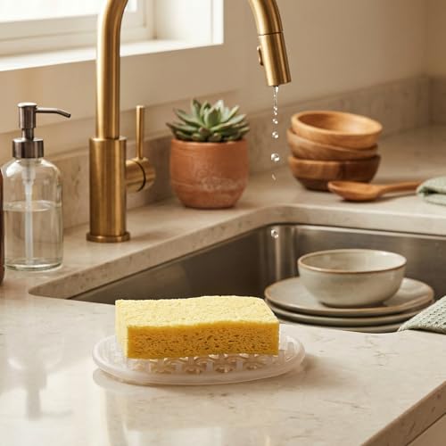 Neyauo Silicone Soap Dish Set - Non-Slip Holder with Drainage