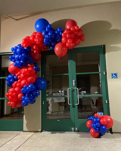 EICUECUE Red and Blue Balloon Arch Kit - 154 Pieces for Parties