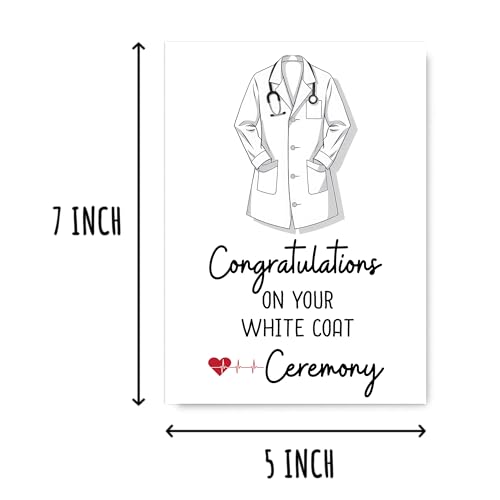 Doctor Graduation Card - White Coat Congratulations Card - 5x7