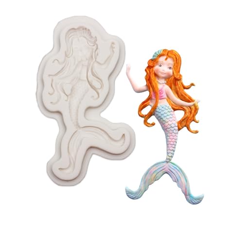Mermaid Silicone Mold for Fondant, Chocolate, and Cake Decoration