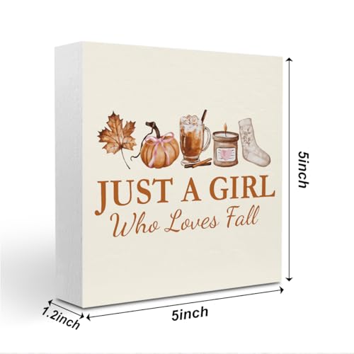 Love Fall Wooden Sign - Thanksgiving Decor Sign for Room & Home - Variation 1