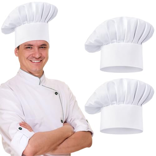 Adjustable Chef Hats for Men & Women - 2 Pack | Okxiri