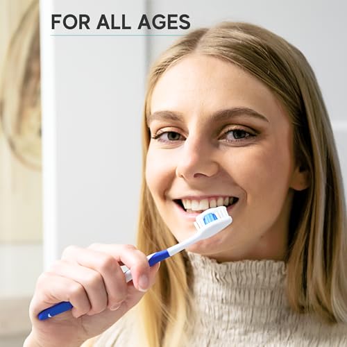 Avistar Individually Wrapped Adult Manual Toothbrushes 4-Pack with Covers