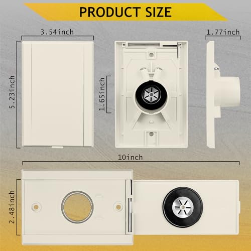 HASMX Central Vacuum Inlet Valve Plate - Almond, Low Voltage 775590A