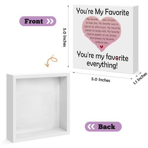 Unique Wooden Box Sign - Romantic Gift for Him & Her