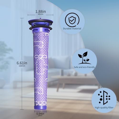 Dyson V8 V7 V6 Replacement Filters - 4 Pack V678 Compatible
