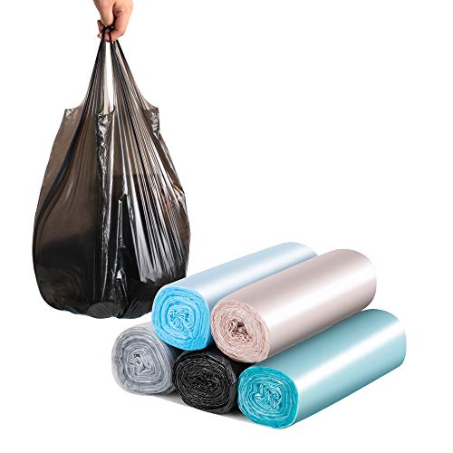 SWIHELP 4 Gallon Trash Bags - 100 Count Small Garbage Bags with Handles