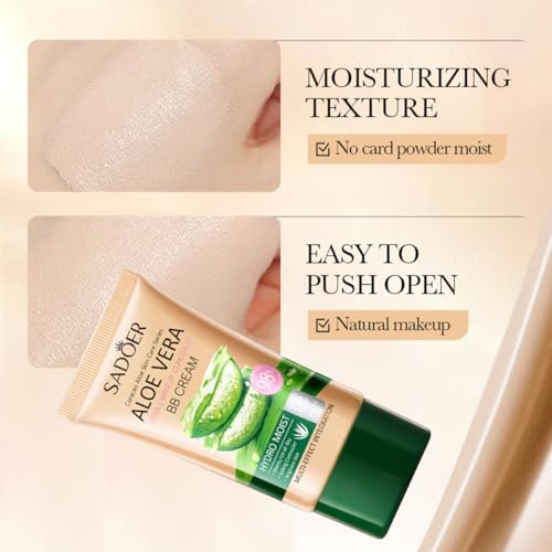 SEACICO Moisturizing BB Cream Concealer - Ivory White Lightweight Foundation