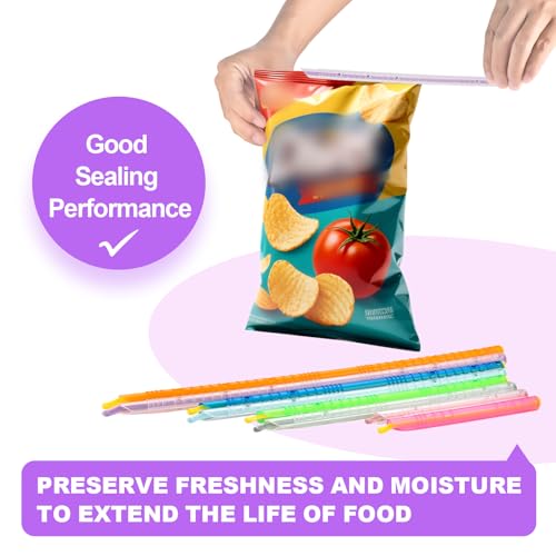 Reusable Food Sealing Clips - 16 Pcs Bag Sealer Sticks S01-Nordic Style