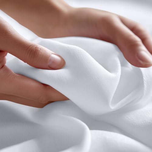Utopia Bedding Flat Sheets Pack of 6 - Soft Microfiber, Full Size, White