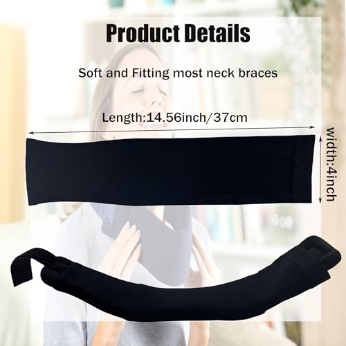 Aogigigio Neck Brace Cover 2-Pack - Breathable Cervical Collar Sleeve for Men & Women