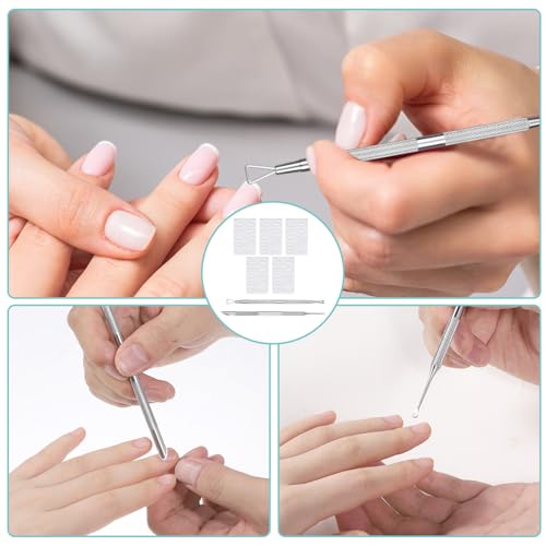 Russian Manicure Cuticle Pusher and Loop Tool Set with Sanding Pads