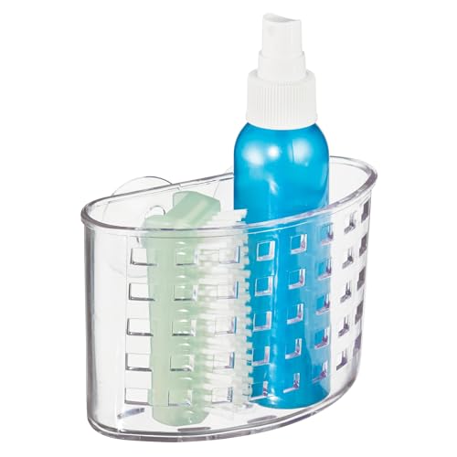 iDesign Suction Cup Shower Caddy Basket | Bathroom Organizer