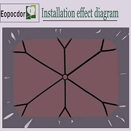 Eopocdor Adjustable 6-Way Bed Sheet Straps - Heavy Duty Sheet Fasteners