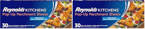 Reynolds Pop-Up Parchment Paper Sheets, 30 Count, Non-Stick, 10.75 x 13.75 in