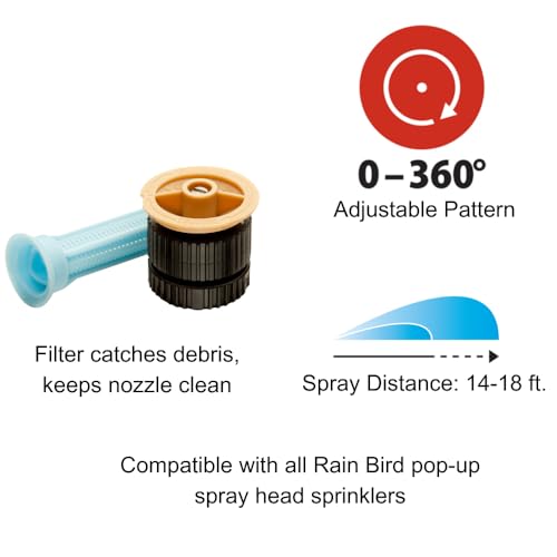Rain Bird 18AP Adjustable Spray Nozzle - 14-18 Feet Distance