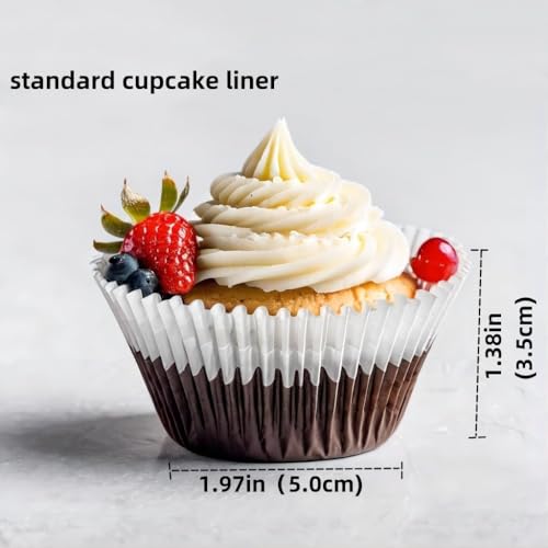 200pcs White Cupcake Liners - Grease-Proof & Nonstick