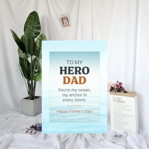 Hero Dad Father's Day Card - Nautical Ocean Anchor Greeting Card