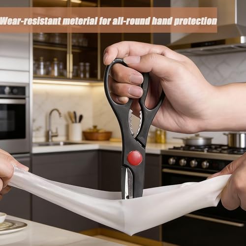 Waterproof Rubber Cleaning Gloves with Long Elastic Cuffs - Pink Lace