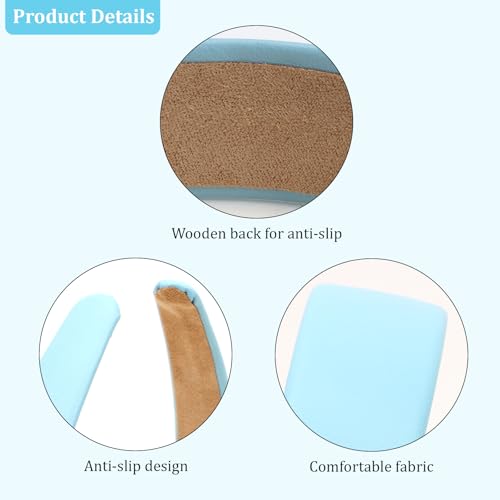 Blue Leather Headband for Women 1.2 Inch Solid Color Hair Band