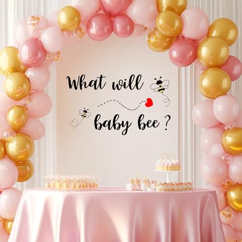 What Will Baby Bee Gender Reveal Decal Sign - Bee Themed Decoration