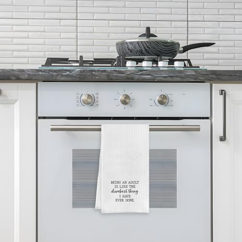 Funny Decorative Kitchen Towels - 16" x 24" Waffle Weave