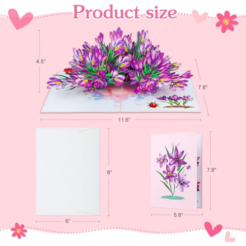 3D Cymbidium Orchid Pop-Up Card for Mother's Day & Any Occasion