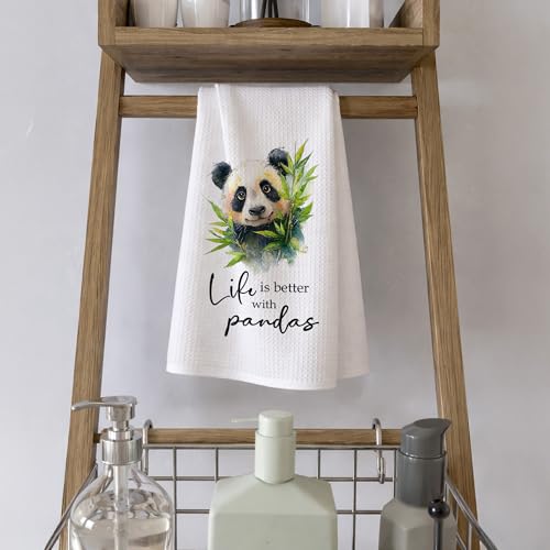 Cute Panda Kitchen Towels - 16x24in Decorative Dish Towels