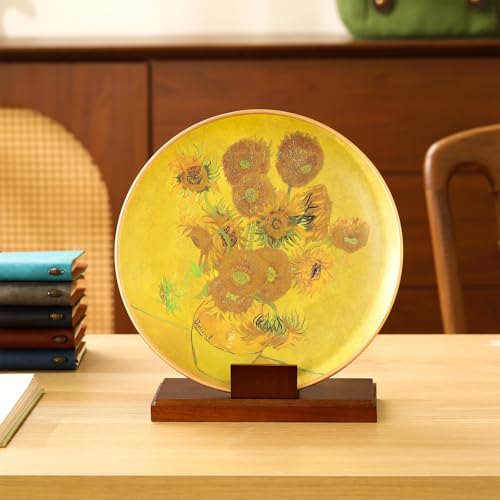 6 Inch Wooden Plate Stand for Display - Sturdy Easel with Square Base