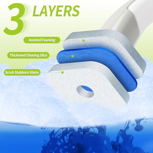 IVYROLL Toilet Bowl Cleaner Wand with 14 Refills - 1 Count