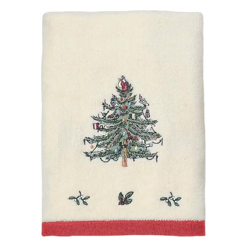 Christmas Hand Towel - Spode Holiday Collection, Soft Cotton Bath Towel - Variation of This Listing