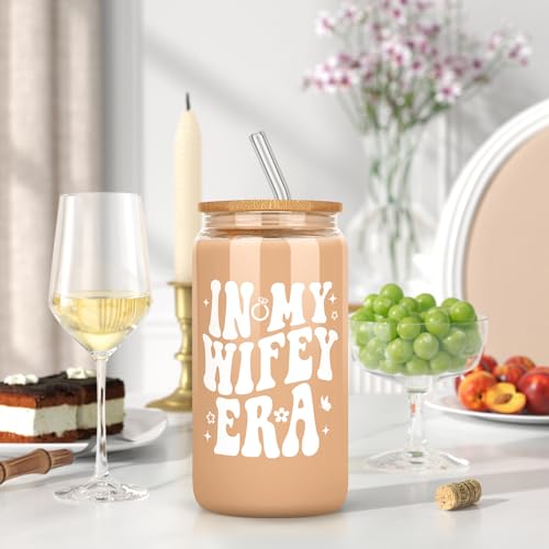 Bride Cup with Bamboo Lid & Straw - Wedding Gift for Brides