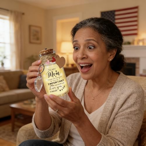 Sentimental Light Up Message Jar for Mom - Warm LED Gift - To My Mom Variation