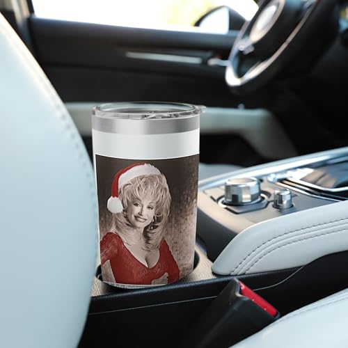 Dolly Parton Red Insulated Stainless Steel Tumbler 20oz White Variation