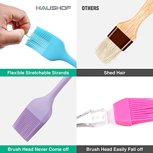 Silicone Basting Brush Set - Food Grade, Heat Resistant, 5 Colors