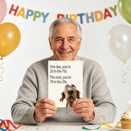 Funny 70th Birthday Card for Men and Women - Heartfelt Humor