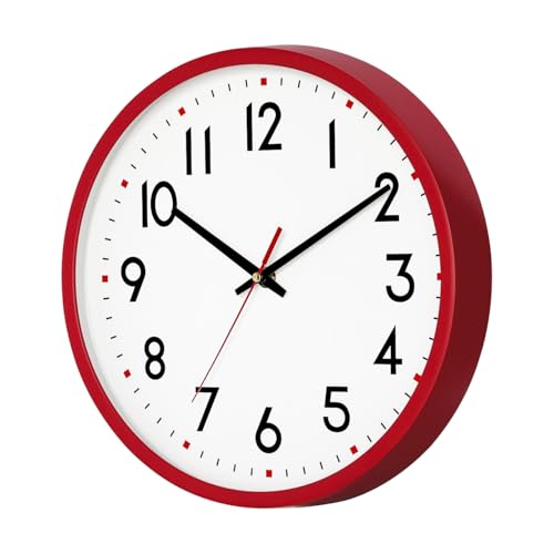 8 Inch Silent Quartz Wall Clock - Modern Battery Operated Decor