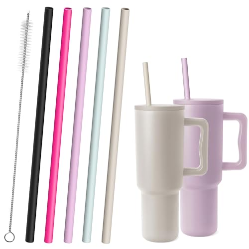 Reusable Silicone Straws for Stanley/Simple Modern 40 oz Tumblers - 12.2"