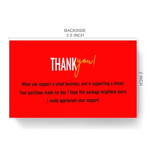 Thank You Cards Pack of 100 - Heartfelt Appreciation 2x3.5 Inches