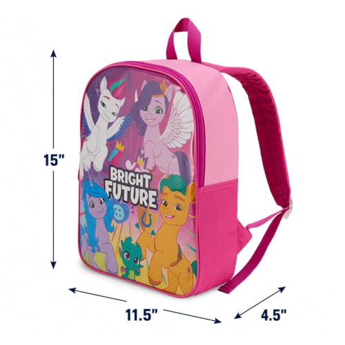 My Little Pony Toddler Backpack 15-inch Unisex School Bag with Cartoon Design
