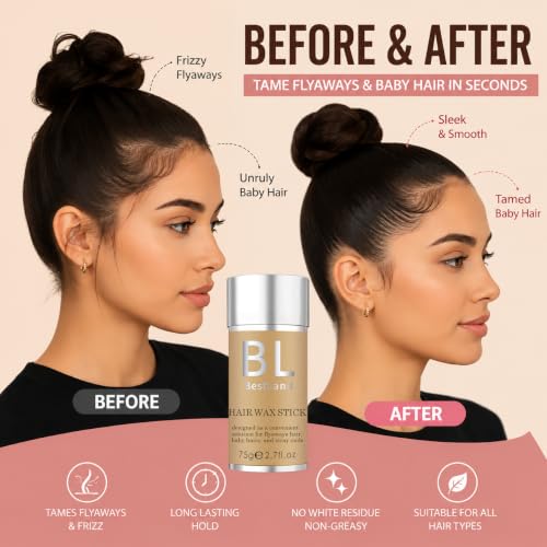 BestLand Hair Wax Stick for Slick Back Hair, Flyaways & Edge Control