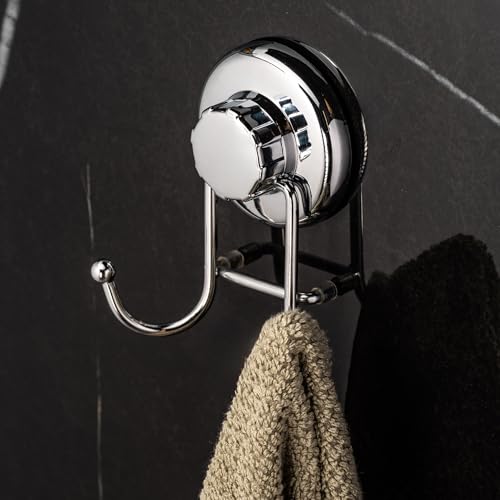 HASKO Powerful Vacuum Suction Cup Hook - Rust-Proof Stainless Steel