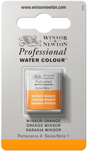 Winsor & Newton Professional Watercolor Half Pan - Winsor Orange
