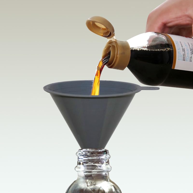 KongNai Kitchen Funnels Set of 4 - Food Grade Plastic for Bottles & Canning