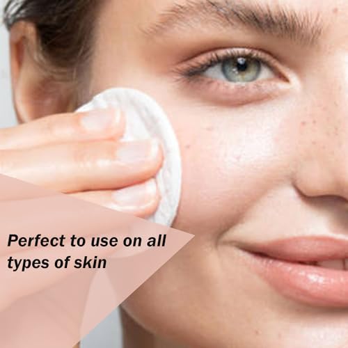 55 Bredsway 100Pcs Round Facial Cleansing Pads for Makeup Removal (5cm)