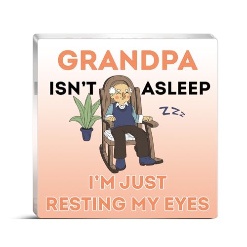 Funny Grandpa Acrylic Desk Plaque - Gift From Grandkids