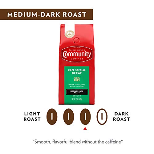 Community Coffee Café Special Decaf, Medium-Dark Roast, 20 oz